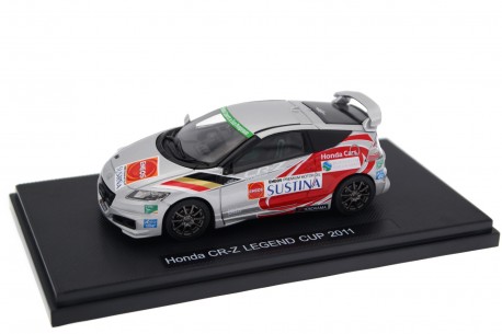 Ebbro Honda CR-Z Hybrid ZF1 "Eneos Sustina" JAF Grand Prix Super GT Legend Cup 2011 - Storm Silver Metallic X