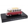 Schuco Volkswagen T1c Samba Bus Sunroof Deluxe 1964 - Titian Red/Pearl White