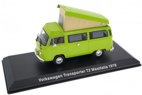 DeAgostini Volkswagen T2b Transporter Camper Westfalia Helsinki 1978 - Ravenna Green