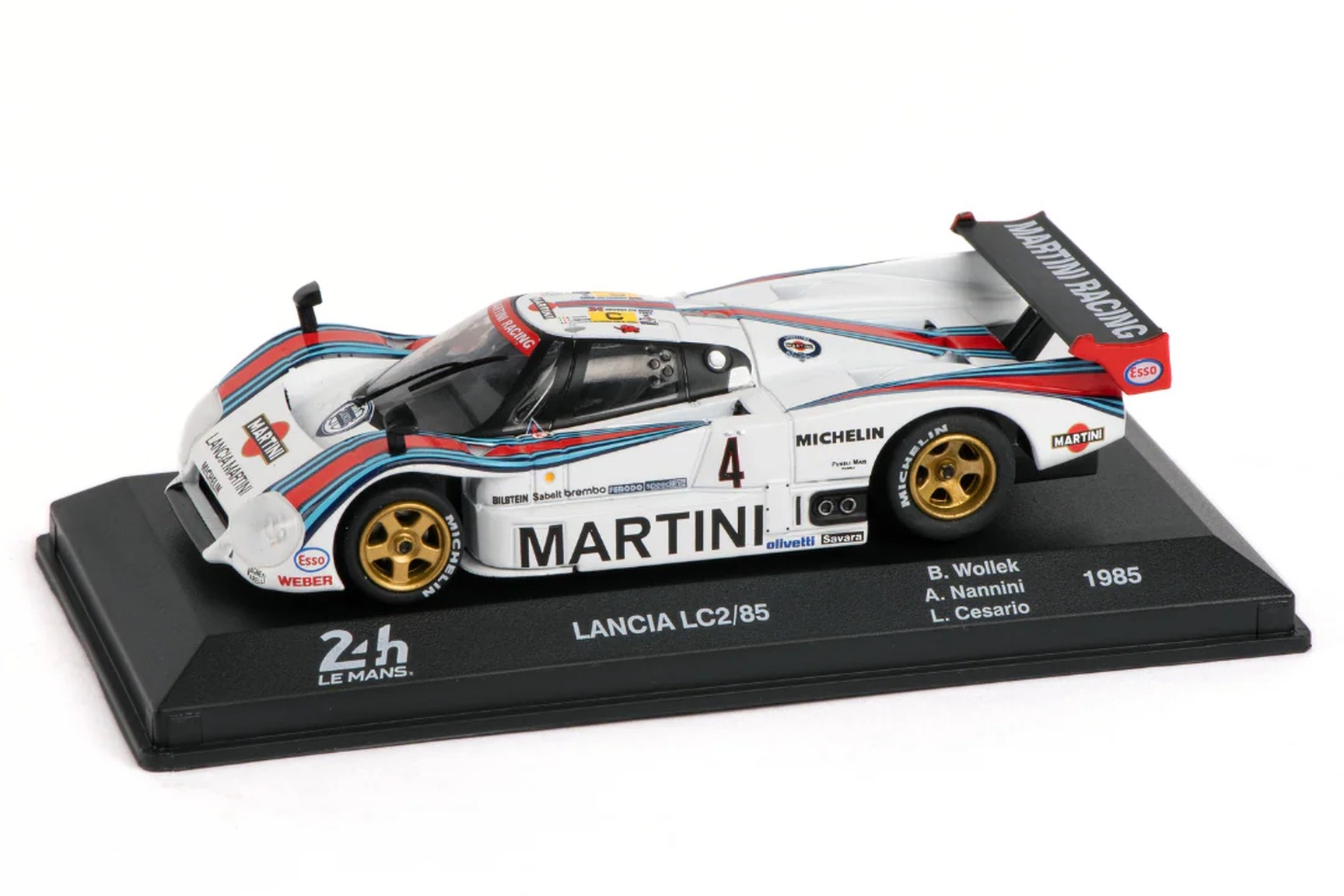 A collectible scale model Lancia LC2/85 Le Mans from Altaya