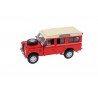 Cararama Land Rover Series III 109 Station Wagon Safari 1971 - Signal Red/Limestone Beige