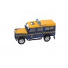 Cararama Land Rover Defender 110 Station Wagon HM Coastguard with Avon Searider RIB Boat 1998 - Royal Blue/Luminous Orange