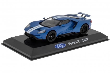 Centauria Ford GT 2017 - Liquid Blue Metallic with Frozen White Stripes