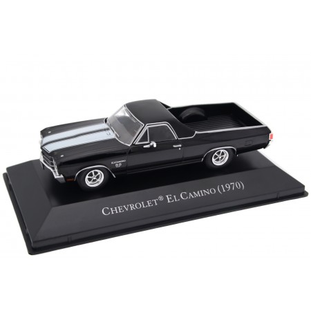 DeAgostini Chevrolet El Camino SS 396 1970 - Tuxedo Black with White Sport Stripes