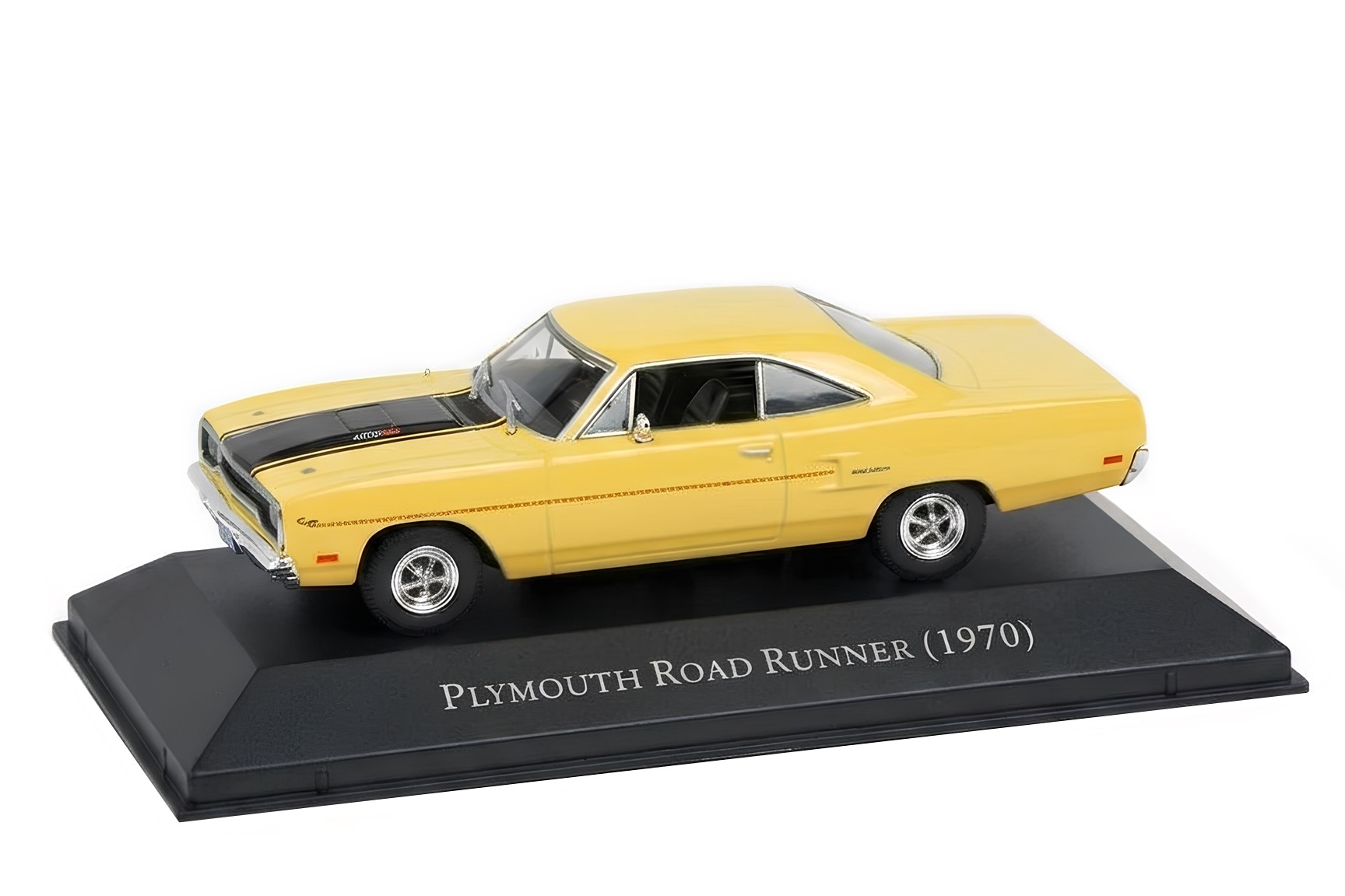 A collectible scale model 1/43 Plymouth Road Runner from Altaya