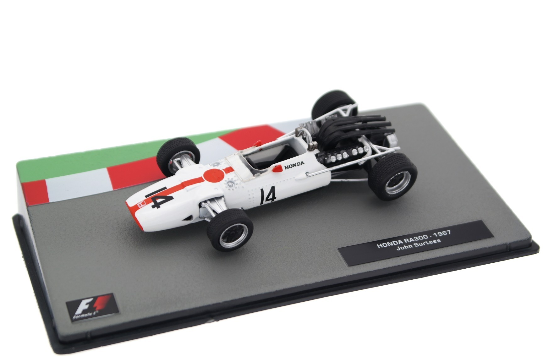 A collectible scale model 1/43 Honda RA300 from Altaya