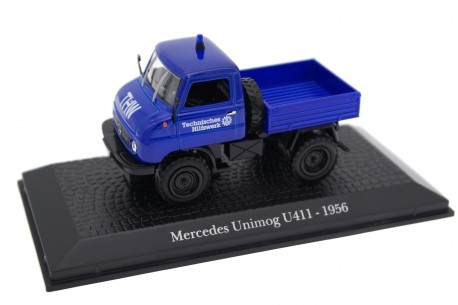 Atlas Mercedes-Benz Unimog 411 Technisches Hilfswerk 1956 - Cobalt Blue