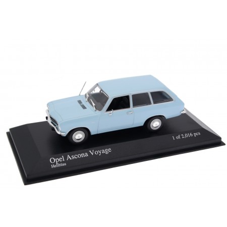 Minichamps Opel Ascona A Voyage 1.6 S 1970 - Lago Blue