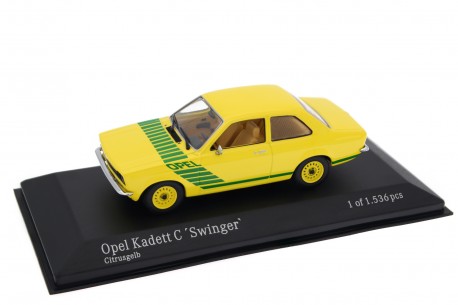 Minichamps Opel Kadett C1 Swinger 1200 S 1975 - Citrus Yellow