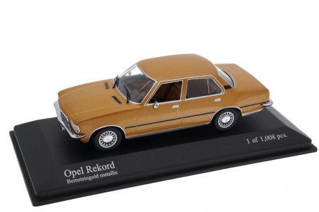 Minichamps Opel Rekord D 1900 1975 - Amber Gold Metallic