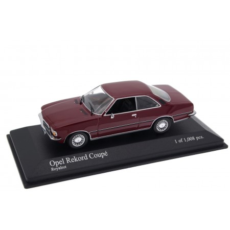 Minichamps Opel Rekord D Coupé 1900 1975 - Royal Red