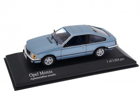 Minichamps Opel Monza A1 3.0 E 1980 - Aquamarine Blue Metallic