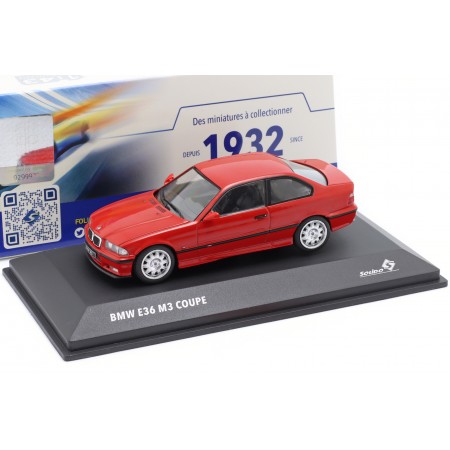 1/43 Solido S4315201 BMW M3 Coupé E36 1994 - Imola Red
