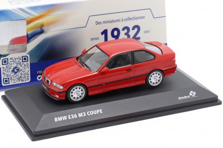 1/43 Solido S4315201 BMW M3 Coupé E36 1994 - Imola Red