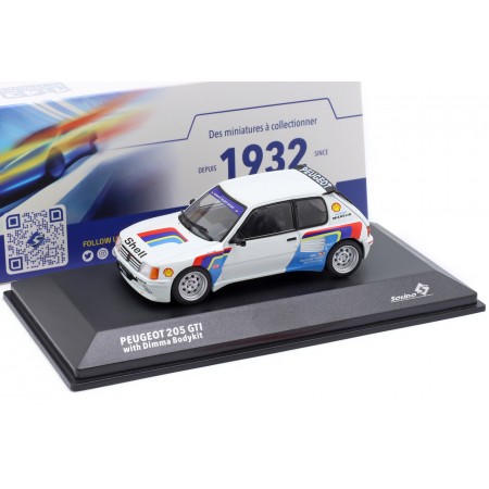 1/43 Solido S4310805 Peugeot 205 GTi Dimma Design 1992 - Meije White/PTS Livery