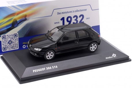 1/43 Solido S4311405 Peugeot 306 S16 N5 Phase 3 2002 - Onyx Black