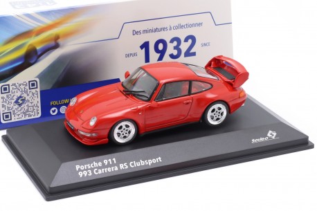 1/43 Solido S4313802 Porsche 911 Carrera RS Clubsport 993 1995 - Guards Red