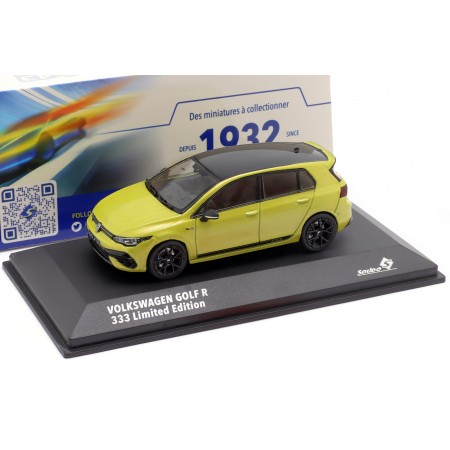 1/43 Solido S4311804 Volkswagen Golf VIII R 333 Limited Edition CD 2023 - Lime Yellow Metallic