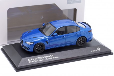 1/43 Solido S4313104 Alfa Romeo Giulia Quadrifoglio 952 2019 - Misano Blue