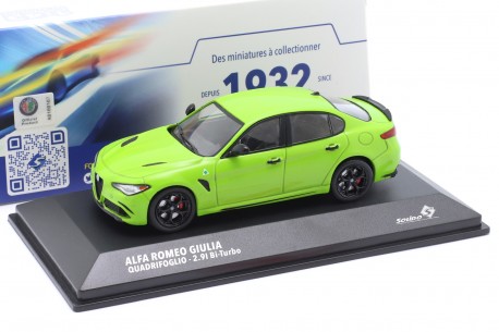 1/43 Solido S4313106 Alfa Romeo Giulia Quadrifoglio 952 2019 - Acid Green
