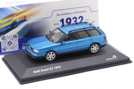 1/43 Solido S4314506 Audi S2 Avant B4 1994 - Kingfisher Blue Metallic