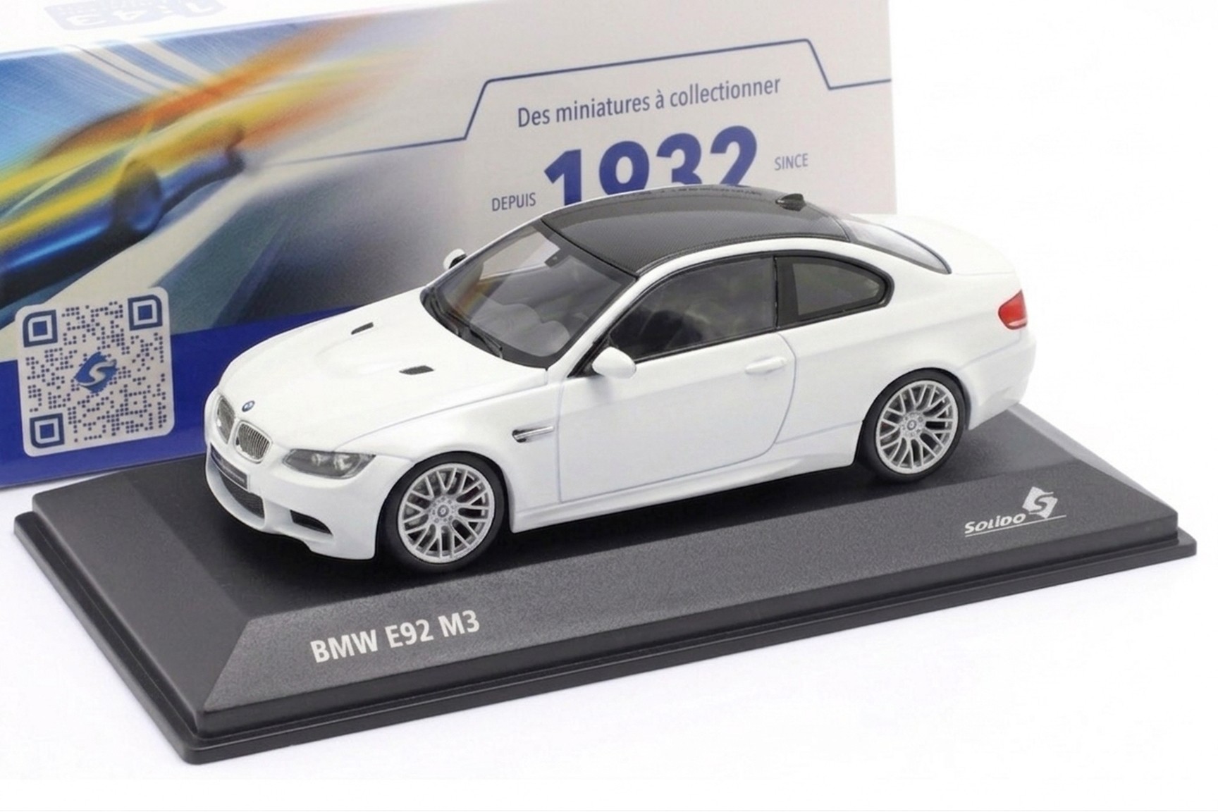 1/43 Solido S4319302 BMW M3 Coupé E92 2007 - Alpine White