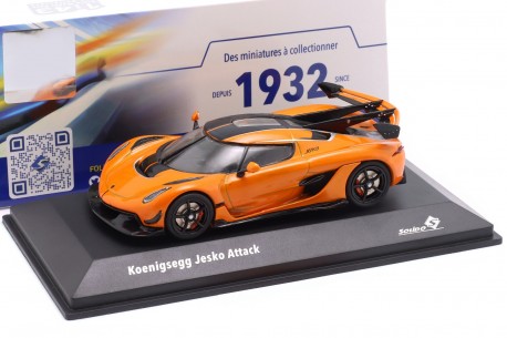 1/43 Solido S4312603 Koenigsegg Jesko Attack 2022 - Sweet Mandarin