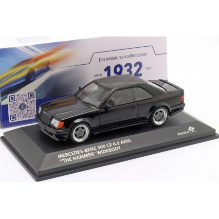 1/43 Solido S4318901 Mercedes-Benz 300 CE 6.0 AMG The Hammer Widebody C124 1988 - Blue Black Metallic