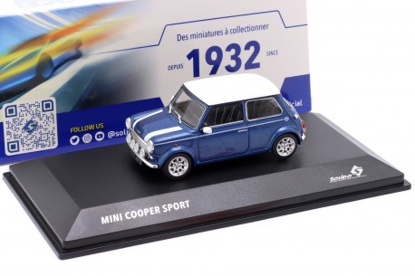 1/43 Solido S4316602 Mini Cooper Sportpack Mark VII 1997 - Tahiti Blue