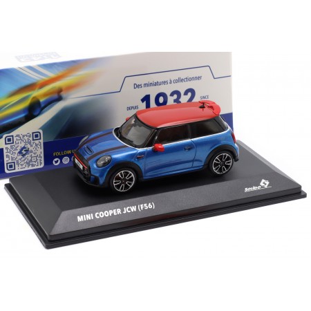 1/43 Solido S4315003 Mini John Cooper Works F56 LCI 2 2023 - Island Blue Metallic