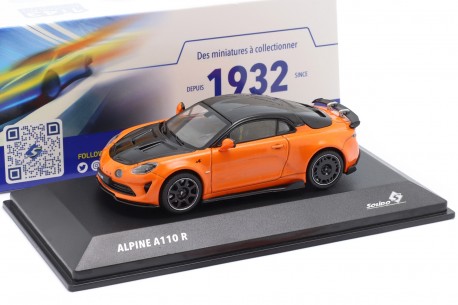 1/43 Solido S4317202 Alpine A110 R 2023 - Fire Orange