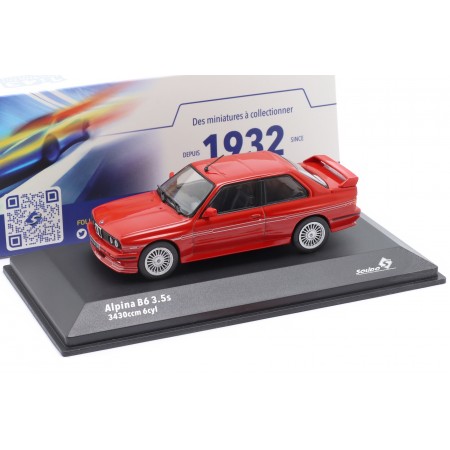 1/43 Solido S4312003 BMW Alpina B6 3.5S E30 1990 - Alpina Red