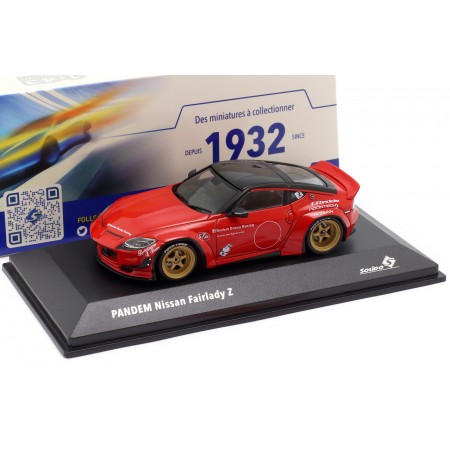 1/43 Solido S4315501 Nissan Fairlady Z Pandem 400Z Rocket Bunny RZ34 2022 - Solid Red