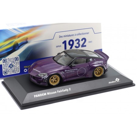 1/43 Solido S4315502 Nissan Fairlady Z Pandem 400Z Rocket Bunny RZ34 2022 - Midnight Purple