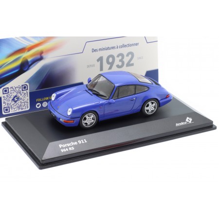 1/43 Solido S4312901 Porsche 911 Carrera RS 3.8 964 1992 - Maritime Blue