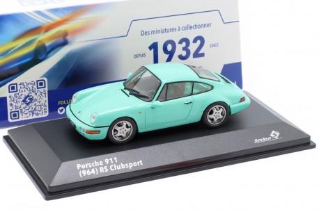 1/43 Solido S4312903 Porsche 911 Carrera RS 3.8 Clubsport 964 1992 - Mint Green