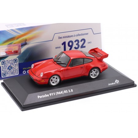 1/43 Solido S4316901 Porsche 911 RS 3.8 964 1993 - Guards Red