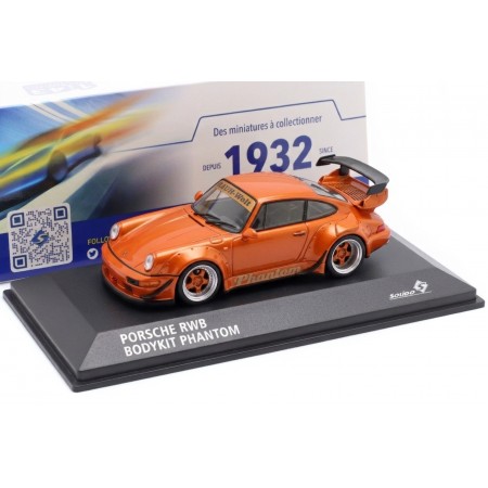 1/43 Solido S4318402 Porsche 911 RWB Bodykit Phantom 930 2017 - Orange Metallic