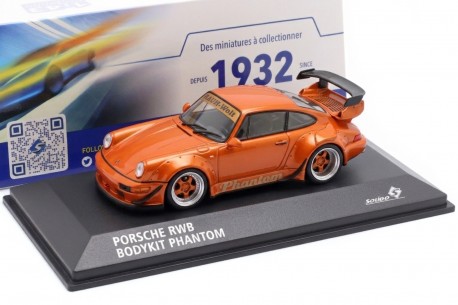 1/43 Solido S4318402 Porsche 911 RWB Bodykit Phantom 930 2017 - Orange Metallic