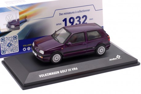 1/43 Solido S4316402 Volkswagen Golf III VR6 1H 1994 - Dusty Mauve Pearl