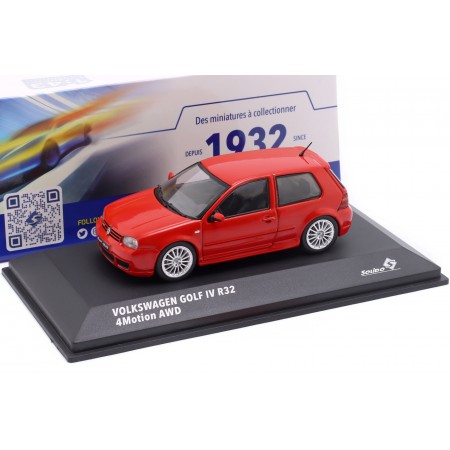 1/43 Solido S4313604 Volkswagen Golf IV R32 1J 2003 - Tornado Red