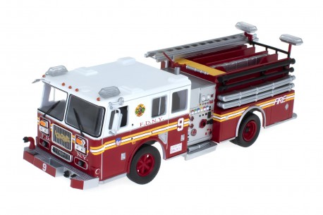 1/43 Centauria MU1ALA0002 Seagrave Commander 2000/500 Engine 9 FDNY Chinatown 1994 - Fire Apparatus Red, Collezione Pompieri #2