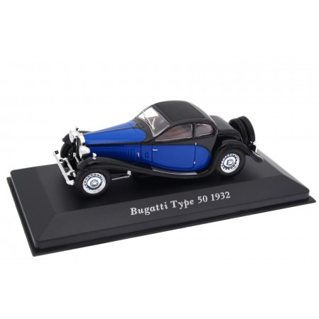 1/43 Altaya DC1560 Bugatti Type 50T Coupé Profilée 1932 - Bugatti French Blue/Black, Voitures Classiques #35