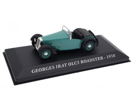 1/43 Altaya DC1561 Georges Irat OLC3 Roadster by Pourtout 1938 - Jade Green/Black, Voitures Françaises d'Autrefois #23