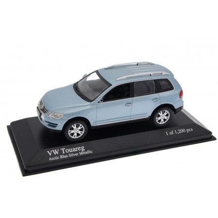 1/43 Minichamps 400056000 Volkswagen Touareg V10 TDI 7L GP 2007 - Arctic Blue Silver Metallic, 1 of 1200 pcs.