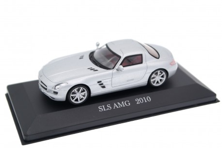 1/43 DeAgostini DC277-CSN Mercedes-Benz SLS AMG Coupé W197 2010 - Iridium Silver Metallic, Mercedes-Benz - Offizielle Modell-Sam