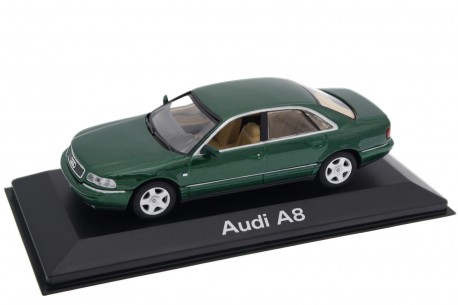 1/43 Minichamps 20000000615002 Audi A8 D2 Facelift 1999 - Racing Green Pearl