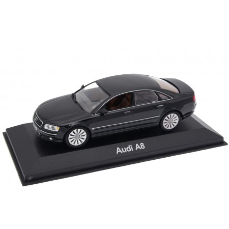 1/43 Minichamps 20000001386002 Audi A8 4.2 quattro D3 2003 - Ebony Black Pearl