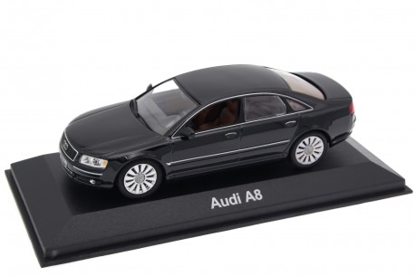 1/43 Minichamps 20000001386002 Audi A8 4.2 quattro D3 2003 - Ebony Black Pearl