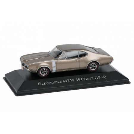 1/43 DeAgostini ACES039 Oldsmobile 442 W-30 Holiday Coupe 1968 - Burnished Gold Metallic, American Cars #39